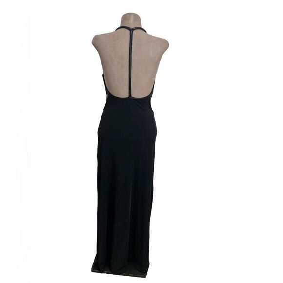 NWT Sheri BODELL black open back maxi dress with sequin detail - Picture 4 of 9